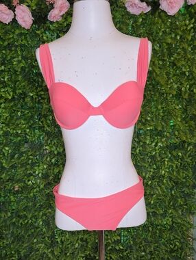 Gianni Bini Coral Pink Underwire Bikini